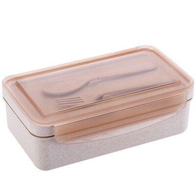 

rice box rice husk lunch box wheat fiber seal separated fresh box 1100ml with
