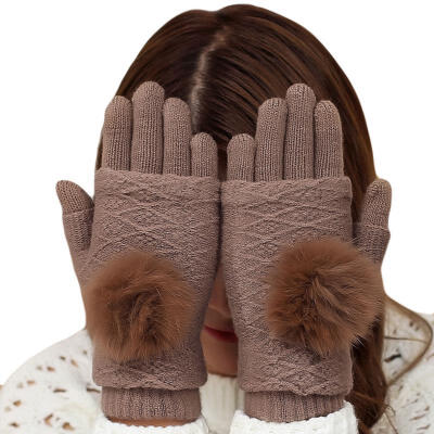 

Cute Ladies Winter Knitted New Fashion Hot Women Hand Fingerless Wrist Gloves