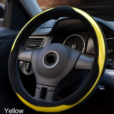 

Car Interior Protection Accessories Automobile Steering Wheel Cover fiber Fashion Multi-color Non-slip comfortable 363840cm
