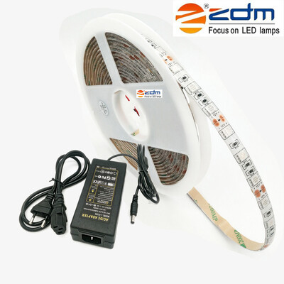 

ZDM 5M Waterproof 72W 300PCS 5050 4 Red&1 Blue Group LED Plant Light Strip 12V6A EU AU US UK AC100 - 240V