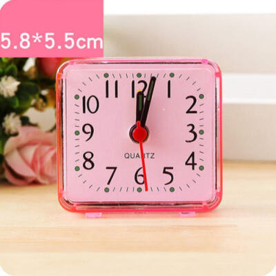 

Portable Cute Mini Round Battery Alarm Clock Desktop Table Bedside Clocks Decor