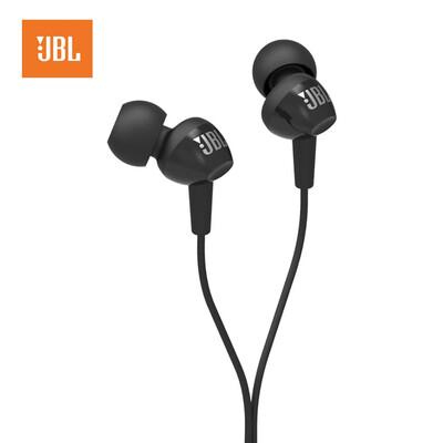 

JBL C100SI 35mm Wired In-ear Headphones Stereo Music Headset Dynamic Earphone One Button Remote Hands-free with Microphone Black
