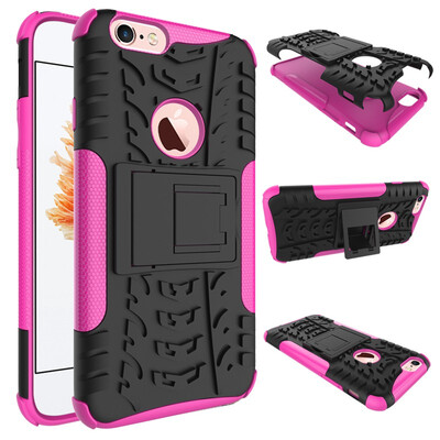 

Fivice iPhone 66S Case TPU anti-fall tire pattern back clip bracket phone case