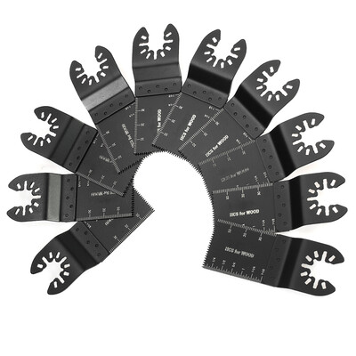 

10pcs Multifunctional High Carbon Steel Saw Cut Blade 34mm Power Tools Repair Machine Accessories Set for DeWalt Cougar Dremel Fei
