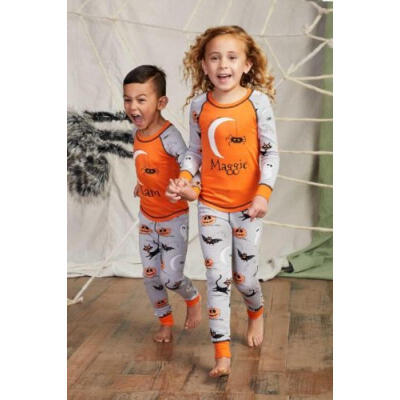 

Family Matching Halloween Pajamas Set Xmas Sleepwear Outfits Homewear Adult Kids