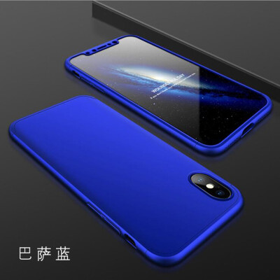 

For iphone XS MAX XR Phone case 3 in 1 Case Ultra Thin Luxury 360 Full Protect hard PC Phone Cover
