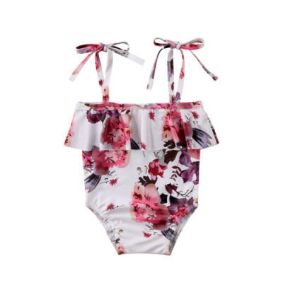 

Cute Toddler Kids Baby Girls Floral Swimsuit Swimwear Tankini Bikini Beachwear