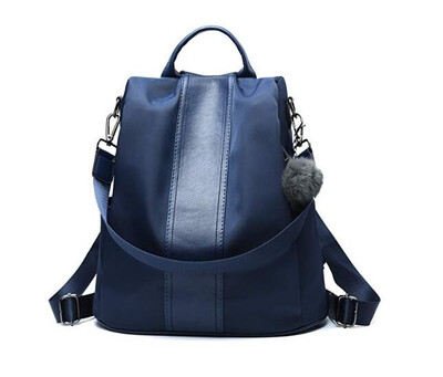 

Women Backpack Purse Waterproof Nylon Anti-theft Rucksack Lightweight School Shoulder Bag