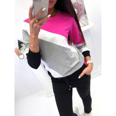 

USA Women Long Sleeve T Shirt Tops Loose Casual Pullover Sweatshirt Jumper Top