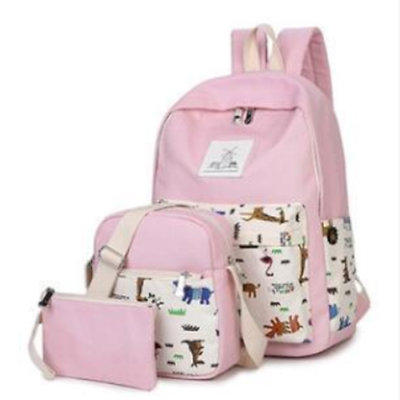 

Womens Backpack School Book Bags Satchel Shoulder Rucksack Canvas Travel Bag US