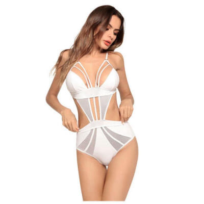 

Womens Swimming Costume Padded One Piece Swimsuit Swimwear Push Up Monokini