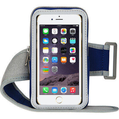 

KOOLIFE mobile phone arm bag touch screen protective cover men&women running cycling travel arm bag for Apple 6s glory 6&other 55 inches within the wrist bag - blue