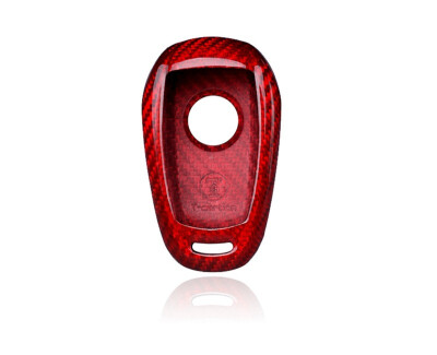 

Eppar Red Carbon Fiber Key Box Cover Compatible with ALFA ROMEO Stelvio Giulia