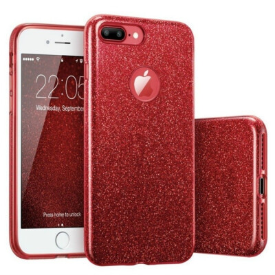 

Ultra Slim 3 Layer Hybrid Back Cover Sparkle Shinning Protective Bumper Bling Glitter Case for iPhone 55SSE iPhone 66s 6Plus 6s