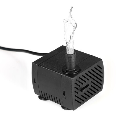 

4W 300LH DC12V Brushless Water Pump Submersible Pump Flow Adjustable Water Pump for Aquarium Fish Tank Water Fountain Max Lift 1