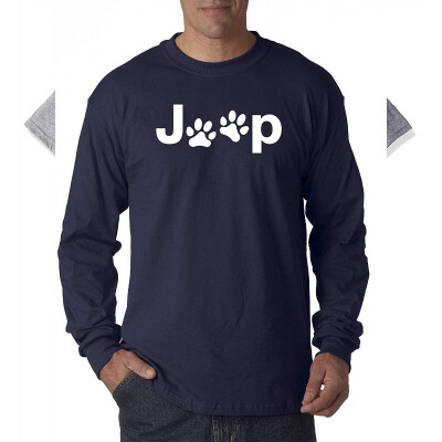 

890 - Unisex Long-Sleeve T-Shirt Jeep Dog Paws Logo