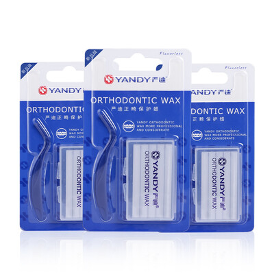 

YANDY orthodontic protection wax 3 box food grade raw materials are not easy to fall off orthodontic wax original flavor