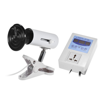 

3pcs Set 100W Heat Emitter Ceramic Lamp Bulb & Lamp Holder & Temperature Controller for Reptiles Terrarium
