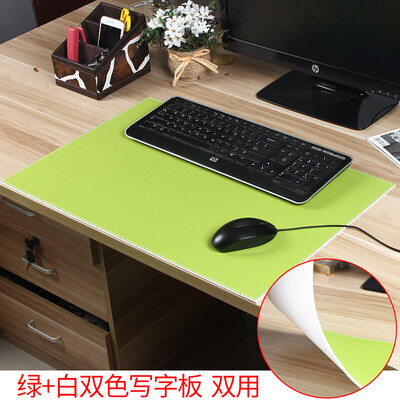 

Yapi Shi two-color computer desk pad mouse pad thickening desk keyboard pad desk pad leather writing pad board executive desk pad office supplies white green