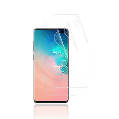 

3 Pack Full Total Protection Transparent HD Clear Film Pane Screen Protector Membrane for Samsung S10 Smudge Dust Proof Slim Desig
