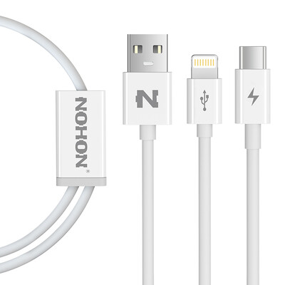 

Nexi Apple 6/7/8 линия данных перетащить два Type-C 1 бежевый универсальный iPhone8 / X / 7 / 6S плюс / 5S музыка как 2 / 1S / слава 8 / просо 5S