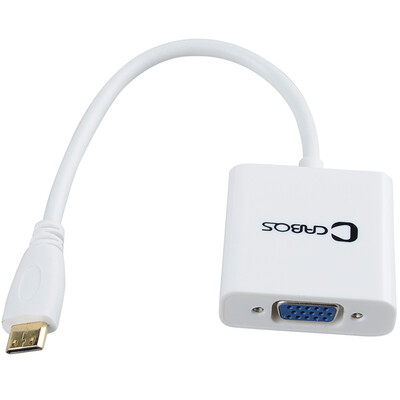 

Fergie Karp (cabos) F011 micro HDMI to VGA конвертер высокой четкости со звуком hdmi to vga adapter MINI без звука власти белый