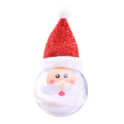 

UpperX 1pcs New Christmas Bulb Christmas Decoration with Bubble Christmas Ball Creative Father Snowman Xmas Tree Decor Santa Claus