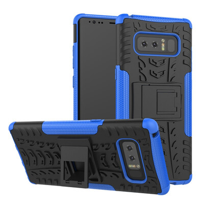 

Fivice Samsung Note 8 Case TPU anti-fall tire pattern back clip bracket phone case
