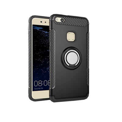 

Fivice Huawei P10 lite case PC metal ring shell magnetic car bracket TPU phone case