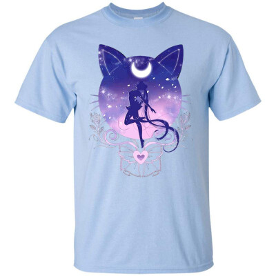 

Cute Moon Cat&Sailor Anime T-Shirt