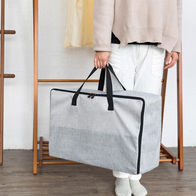 

Bunana Bunana cotton&linen large moving bag luggage storage bag quilt clothing finishing bag wardrobe dust-proof season solid color storage packing bag
