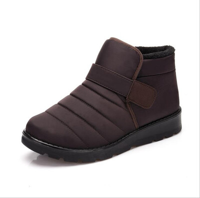

Warm snow boots Winter men&women couples plus fluffy waterproof cotton shoes