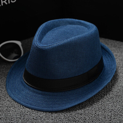 

Unisex Straw Fedora Sun Hat Panama Trilby Crushable Mens Lady Foldable Travel