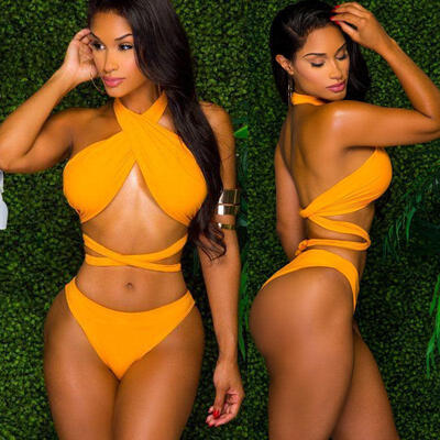 

NEW Women Bikini Set Bandage Push Up Padded Swimwear Swimsuit Bathing Beachwear