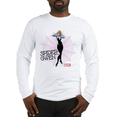 

CafePress - Spider-Gwen Unmasked Long Sleeve T-Shirt - Unisex Cotton Long Sleeve T-Shirt