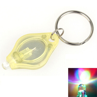 

Mini LED Flash Light Keychain Ring Torch Super Bright Colorful Light