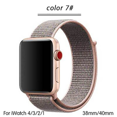 

Kebbit Nylon Sport Band for Apple Watch Series 4 3 2 1 38MM 42mm 40MM 44mm Soft Breathable Watch Strap Colorful iWatch Bands