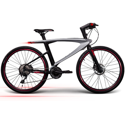 

Letv (Le) Super Bike Road Bike Siflak 26-дюймовый 30-скоростной гидравлический дисковый тормоз Shimano Toray T700 из углеродного волокна серебристый