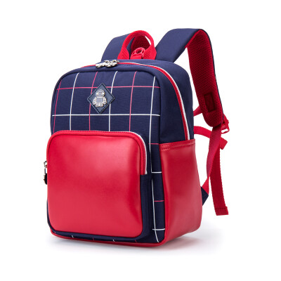 

Beijing Tokyo childrens school bag anti-lost red navy