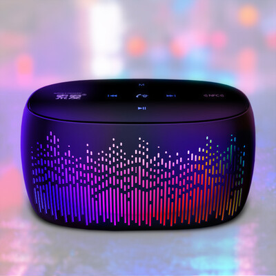 

Soaiy -52 Portable Bluetooth Speaker LED Creative Colorful Light