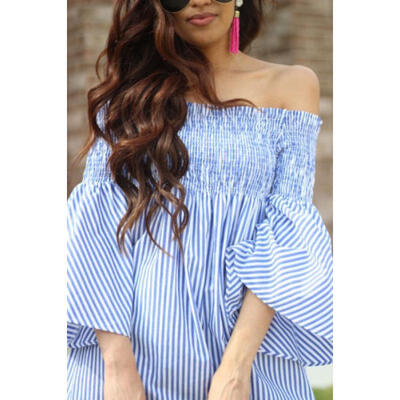

Women Summer Off Shoulder Bandage Mini Dress Ladies Party Casual Short Dress