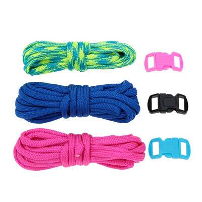 

3Pcs 25m Paracord 7 Strand Parachute Cord Outdoor Emergency Survival Tool Hand-knitted DIY Kits