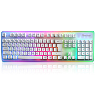 

ViewSonic (ViewSonic) KU310 Скайуокер механическая клавиатура чувствовать музыку игры смешивания RGB белый свет Standard Edition