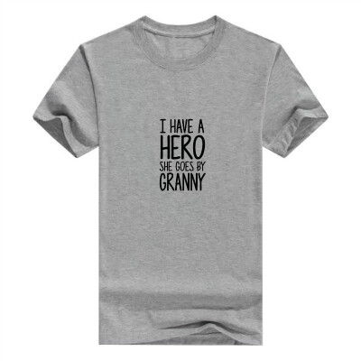 

Baby Gifts For All I Have a Hero She Goes by Nanny Infant Mens T-Shirt