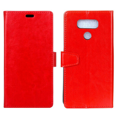 

MOONCASE LG V40 ThinQ Crystal Leather Case - Red