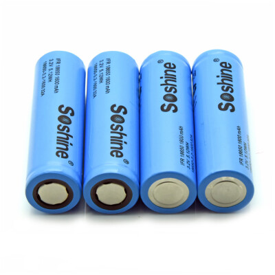 

Soshine 18650 LiFePO4 Battery 1600mAH 32V 4PCS