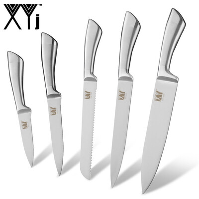 

XYj New Kitchen Knives Paring Utility Santoku Chef Slicing Stainless Steel Knife 8" 8" 8" 5" 35" Cooking Tool