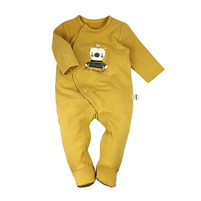 

new born babies cotton jumpsuit with foot long sleeve wear 2019 spring