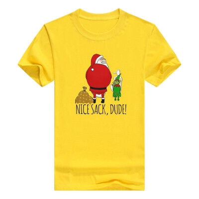 

Christmas Raglan Nice Sack Dude Holiday Sleeve Mens T-Shirt