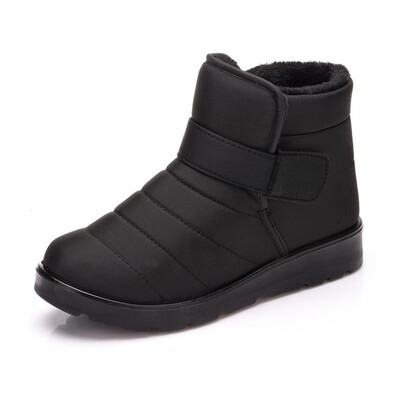 

Warm snow boots Winter men&women couples plus fluffy waterproof cotton shoes